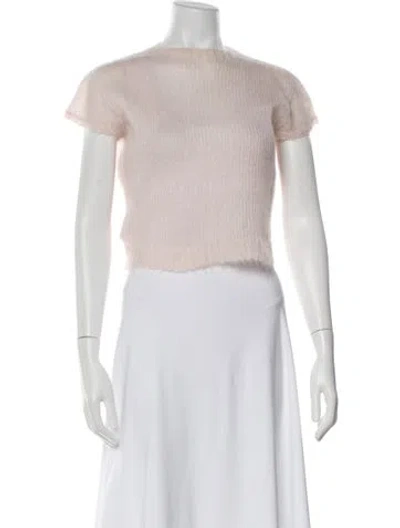 Pre-owned Prada 2023 Mohair Sweater In Pink