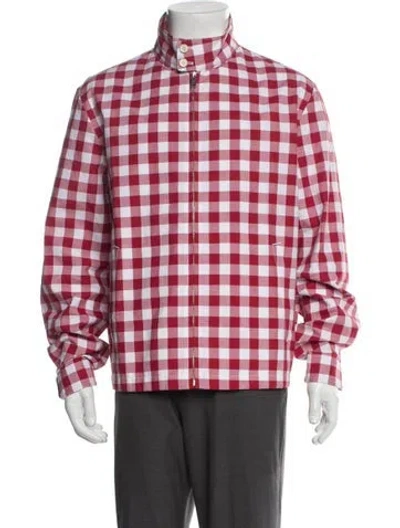 Pre-owned Prada 2023 Plaid Print Windbreaker In Multi