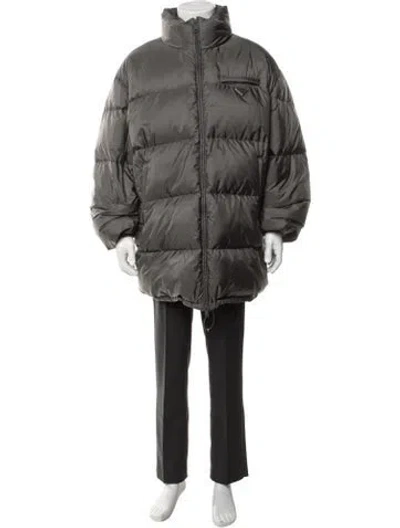 Pre-owned Prada 2023 Puffer Coat In Grey