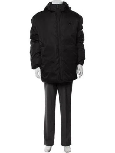 Pre-owned Prada 2023 Re-nylon Puffer Coat In Black