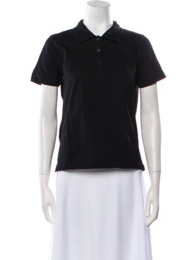 Pre-owned Prada 2023 Short Sleeve Polo In Black