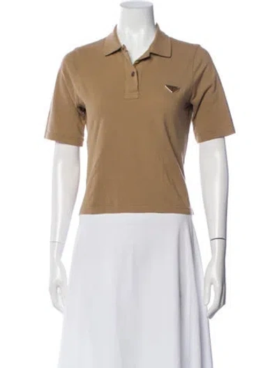 Pre-owned Prada 2023 Short Sleeve Polo In Neutral