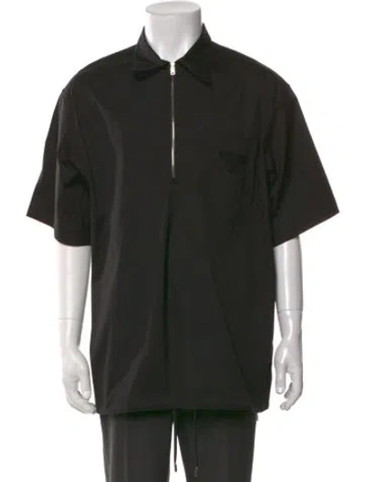 Pre-owned Prada 2023 Short Sleeve Shirt In Black