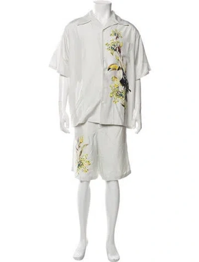 Pre-owned Prada 2023 Silk Lounge Set W/ Tags In Blue