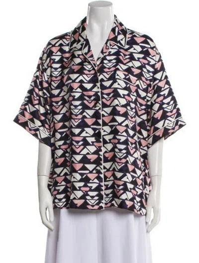 Pre-owned Prada 2023 Silk Pajamas In Blue