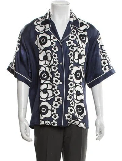 Pre-owned Prada 2023 Silk Shirt In Blue
