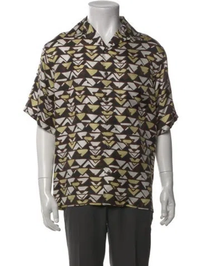 Pre-owned Prada 2023 Silk Shirt In Brown