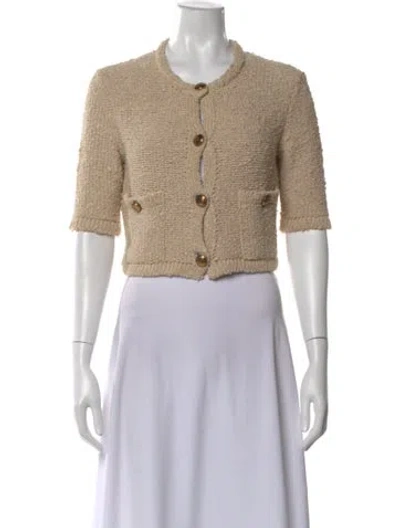 Pre-owned Prada 2023 Silk Sweater In Neutral