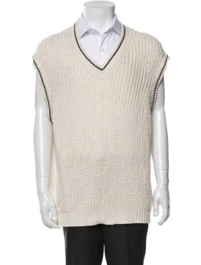 Pre-owned Prada 2023 Silk Sweater Vest In Neutral