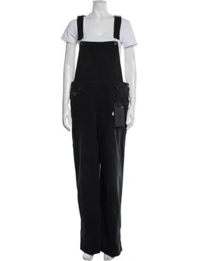 Pre-owned Prada 2023 Square Neckline Jumpsuit In Black