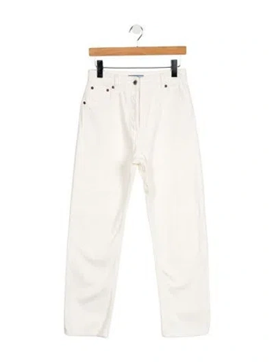 Pre-owned Prada 2023 Straight Leg Jeans In White