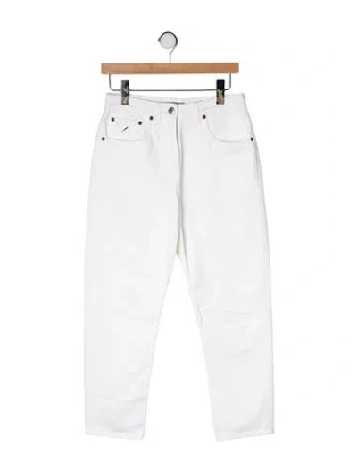 Pre-owned Prada 2023 Straight Leg Jeans In White