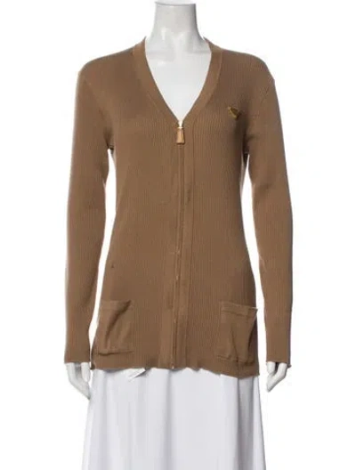 Pre-owned Prada 2023 Striped Blazer In Neutral