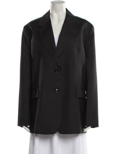 Pre-owned Prada 2023 Virgin Wool Blazer In Gray