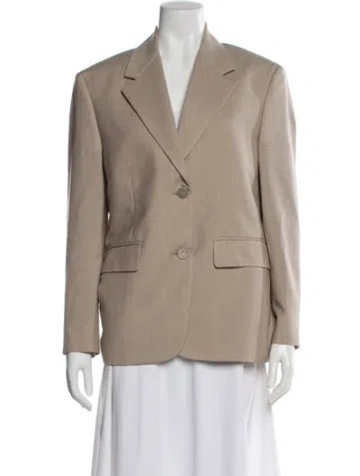 Pre-owned Prada 2023 Virgin Wool Blazer In Neutral