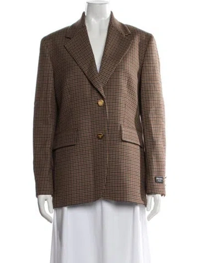 Pre-owned Prada 2023 Virgin Wool Blazer In Neutral