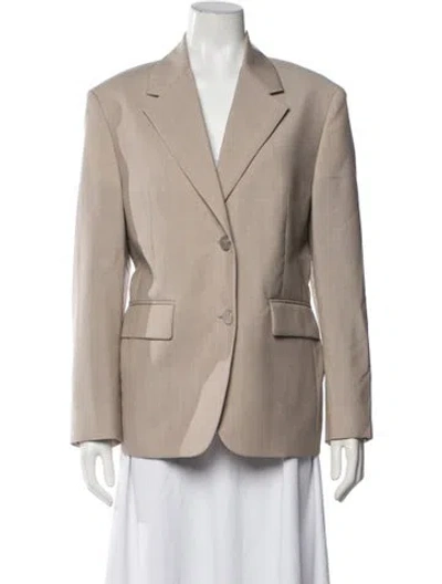Pre-owned Prada 2023 Virgin Wool Blazer W/ Tags In Neutrals