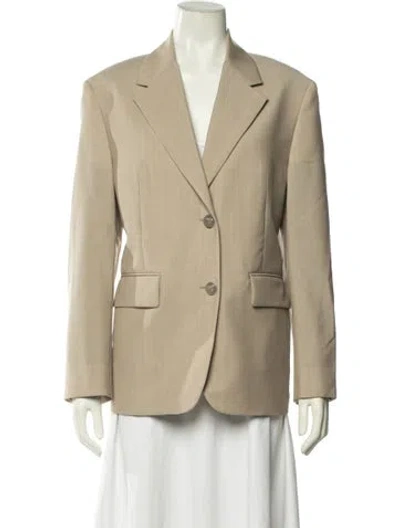 Pre-owned Prada 2023 Virgin Wool Blazer W/ Tags In Neutrals