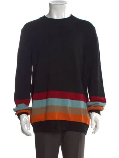 Pre-owned Prada 2023 Virgin Wool Pullover In Black