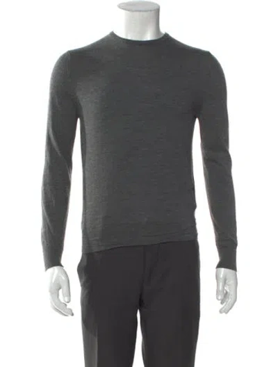 Pre-owned Prada 2023 Virgin Wool Pullover In Gray
