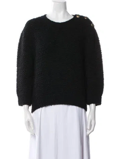 Pre-owned Prada 2023 Virgin Wool Sweater In Black