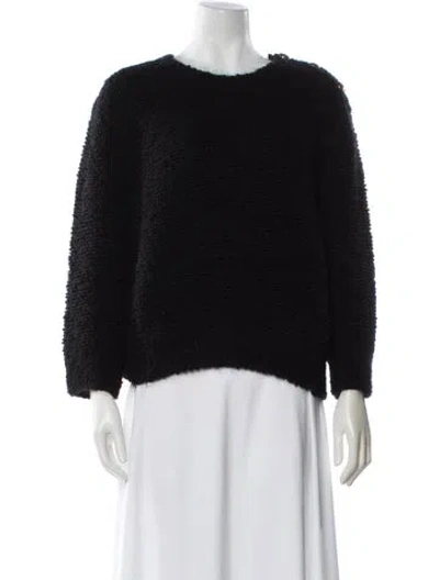 Pre-owned Prada 2023 Virgin Wool Sweater In Black