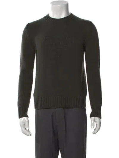 Pre-owned Prada 2023 Virgin Wool Sweater In Green