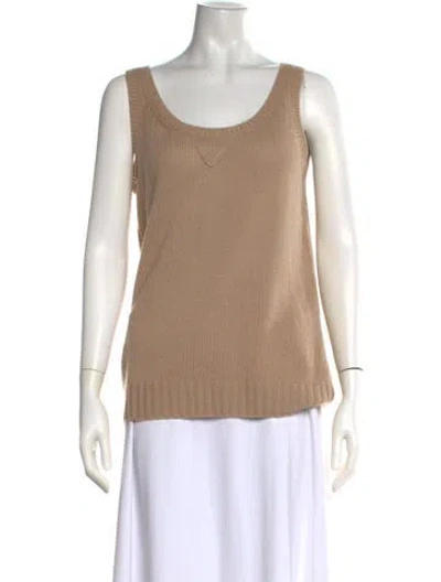Pre-owned Prada 2023 Virgin Wool Sweater In Neutrals
