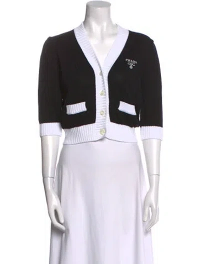 Pre-owned Prada 2023 V-neck Sweater In Multi