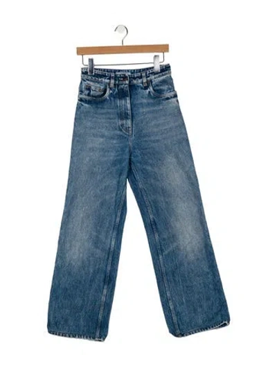 Pre-owned Prada 2023 Wide Leg Jeans In Blue