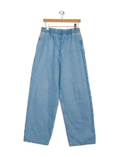 Pre-owned Prada 2023 Wide Leg Jeans In Blue