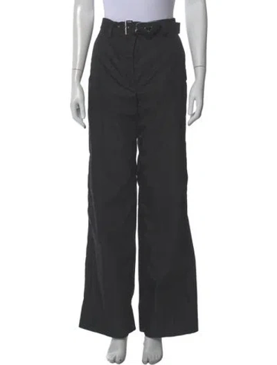 Pre-owned Prada 2023 Wide Leg Pants In Black