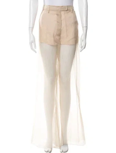 Pre-owned Prada 2023 Wide Leg Pants In Neutral