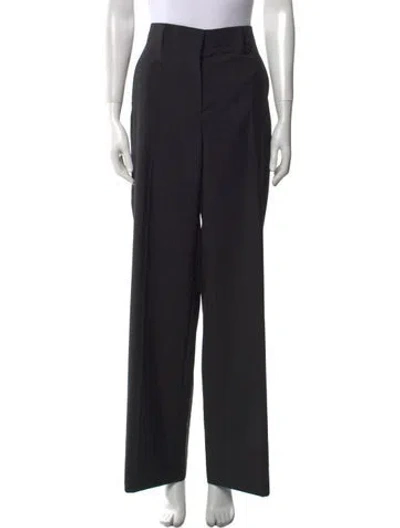 Pre-owned Prada 2023 Wide Leg Pants W/ Tags In Black