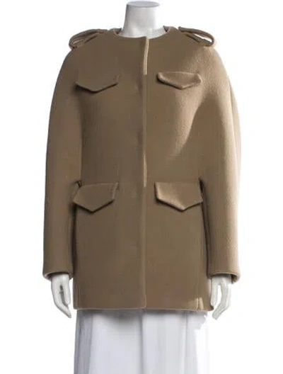 Pre-owned Prada 2023 Wool Coat In Neutrals