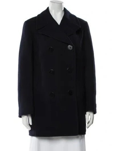 Pre-owned Prada 2023 Wool Peacoat In Blue