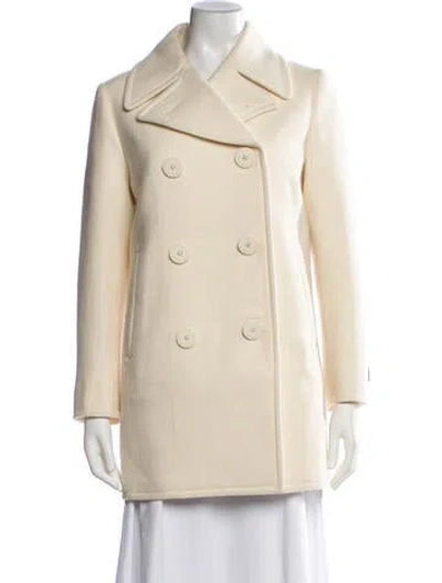 Pre-owned Prada 2023 Wool Peacoat In Neutrals