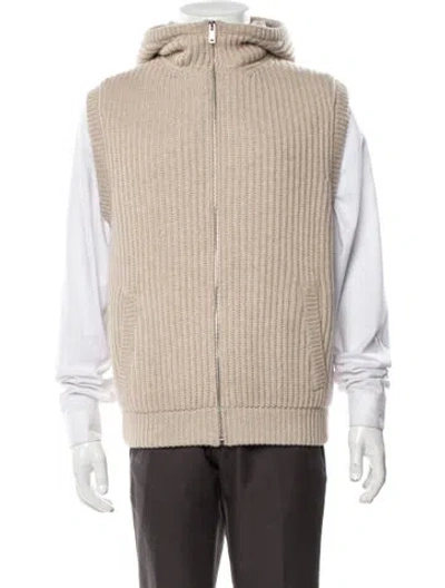 Pre-owned Prada 2024 Cashmere Cardigan In Neutral