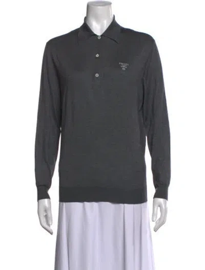 Pre-owned Prada 2024 Cashmere Sweater In Grey