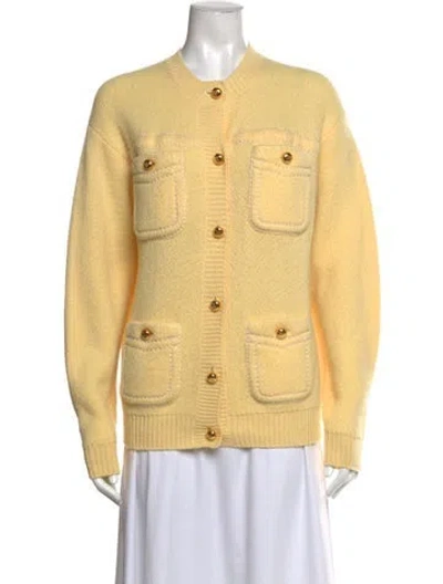 Pre-owned Prada 2024 Cashmere Sweater In Yellow