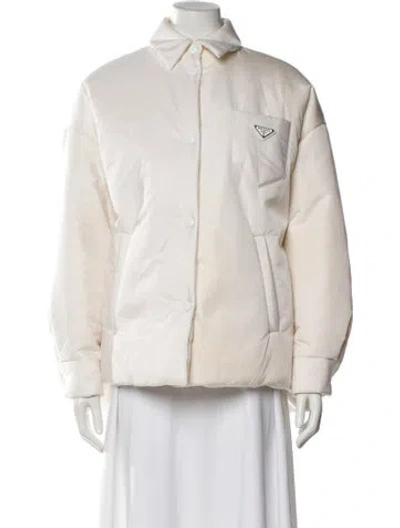 Pre-owned Prada 2024 Coat In White