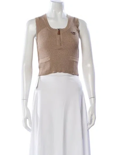 Pre-owned Prada 2024 Crew Neck Sweater In Neutral