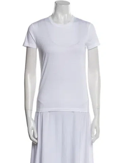 Pre-owned Prada 2024 Crew Neck T-shirt In White