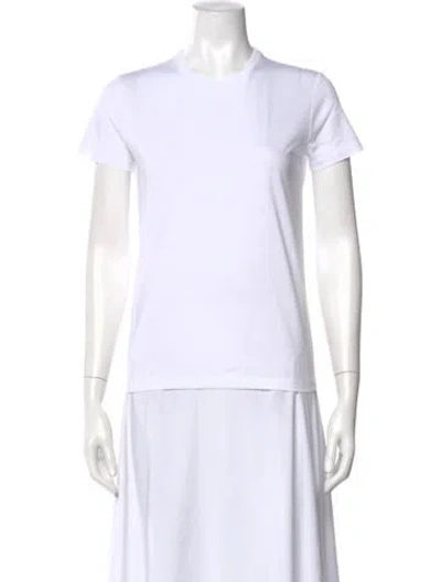 Pre-owned Prada 2024 Crew Neck T-shirt In White