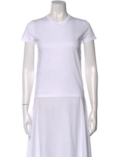 Pre-owned Prada 2024 Crew Neck T-shirt In White