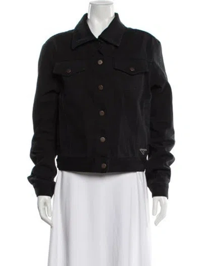 Pre-owned Prada 2024 Denim Jacket In Black