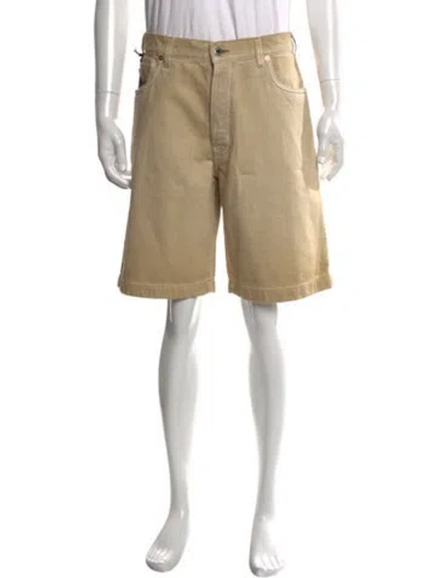 Pre-owned Prada 2024 Flat Front Shorts W/ Tags In Neutral