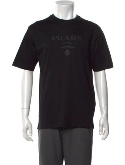 Pre-owned Prada 2024 Graphic Print T-shirt W/ Tags In Black