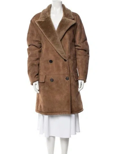 Pre-owned Prada 2024 Holiday Fur Coat W/ Tags In Brown