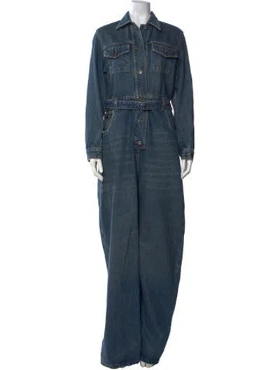 Pre-owned Prada 2024 Holiday Jumpsuit W/ Tags In Blue